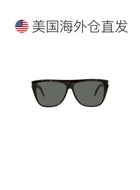 自营saint laurent圆形框架醋酸酯太阳镜-哈瓦那灰色 美国奥莱直