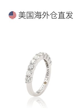 自营 Suzy Levian 14K 白金 1 克拉钻石永恒半戒 - 白色 美国奥莱