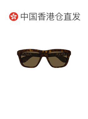 香港直邮GUCCI 女士眼镜 GG1571S002 SS2024 黑色 几何太阳镜古驰