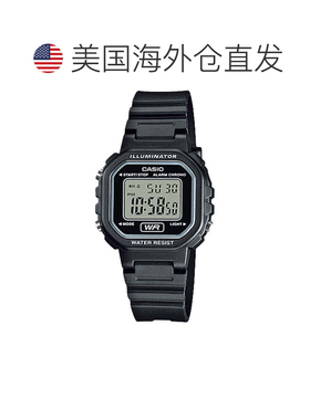 自营Casio Women's Illuminator Digital Watch with Black Resin