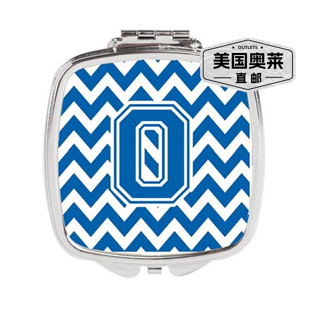 Carolines Treasures CJ1056-OSCM Letter O Chevron Blue & Whit - 图0