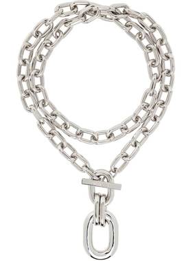 1h可退 潮奢 Rabanne 女士 Double XL Link 项链 20HBB0088MET077