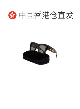 香港直邮GUCCI 女士眼镜 791810J07401012 SS2024 黑色 方形镜框