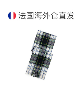 自营欧洲直邮Ralph Lauren拉夫劳伦 男士白色/蓝色/多色格纹流苏