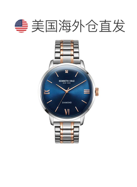 自营Kenneth Cole Men's 42mm Quartz Watch - silver and rose g