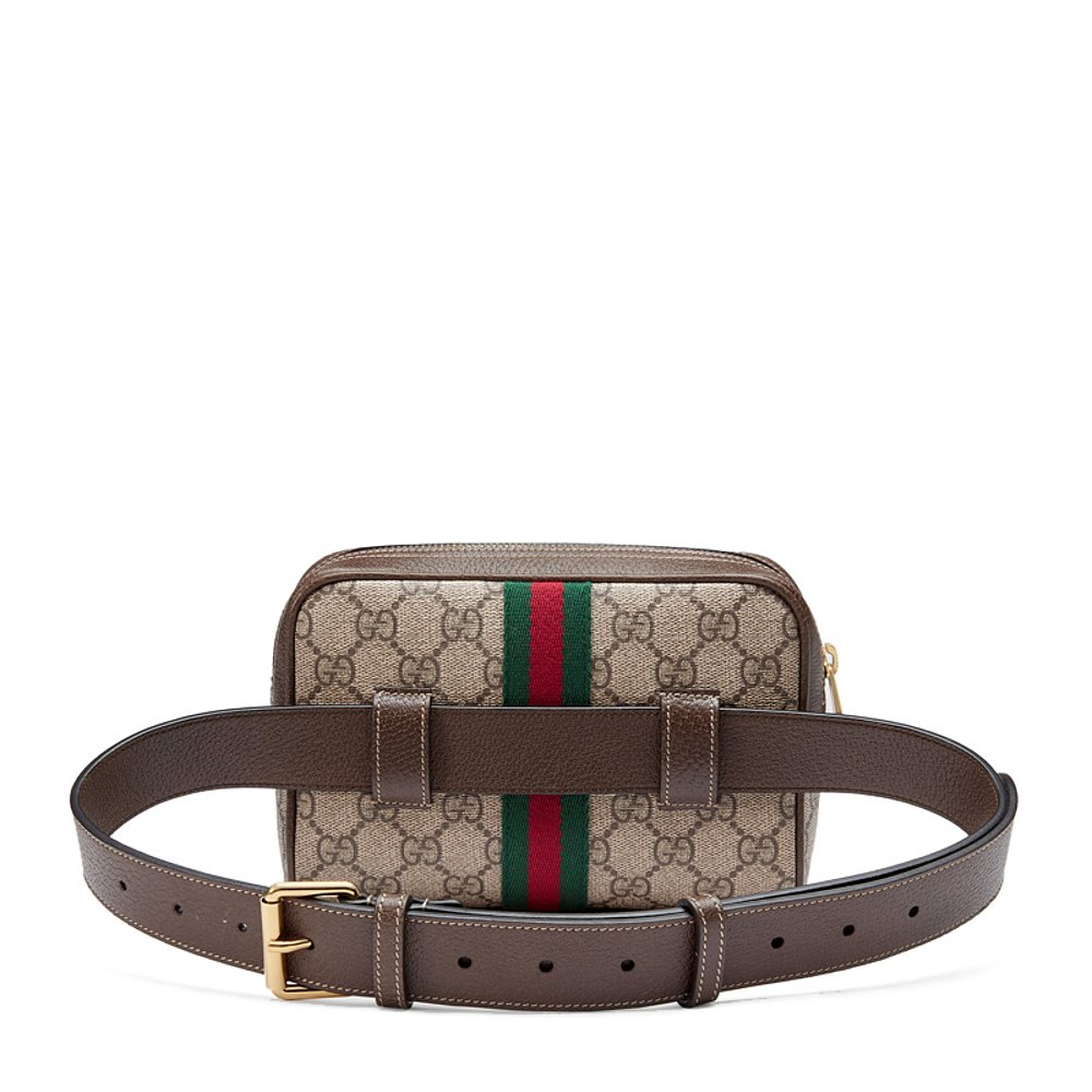 GUCCI 古驰 女士Ophidia系列帆布小号腰包 517076-96I3B-8745 - 图2