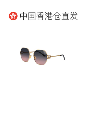 1h可退 香港直邮GUCCI 女士眼镜 GG2046S002 SS2026 金色 全框太