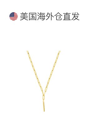 sterling forever编织首字母吊坠项链 - gold-i 【美国奥莱】直发