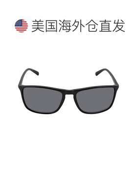 自营Calvin Klein Grey Rectangular Men's Sunglasses CK20524S