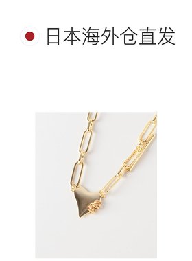 1h可退 日本直邮Lapuis 女士 大号爱心吊坠 粗链条choker项链 LWA