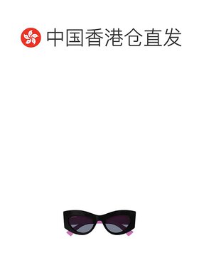 香港直邮GUCCI 女士太阳镜 GG1843S005 SS2025 黑色 全框太阳镜