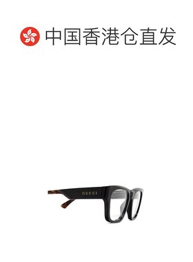 香港直邮GUCCI 男士眼镜 GG1669O005 SS2025 黑色 全框平光镜古驰