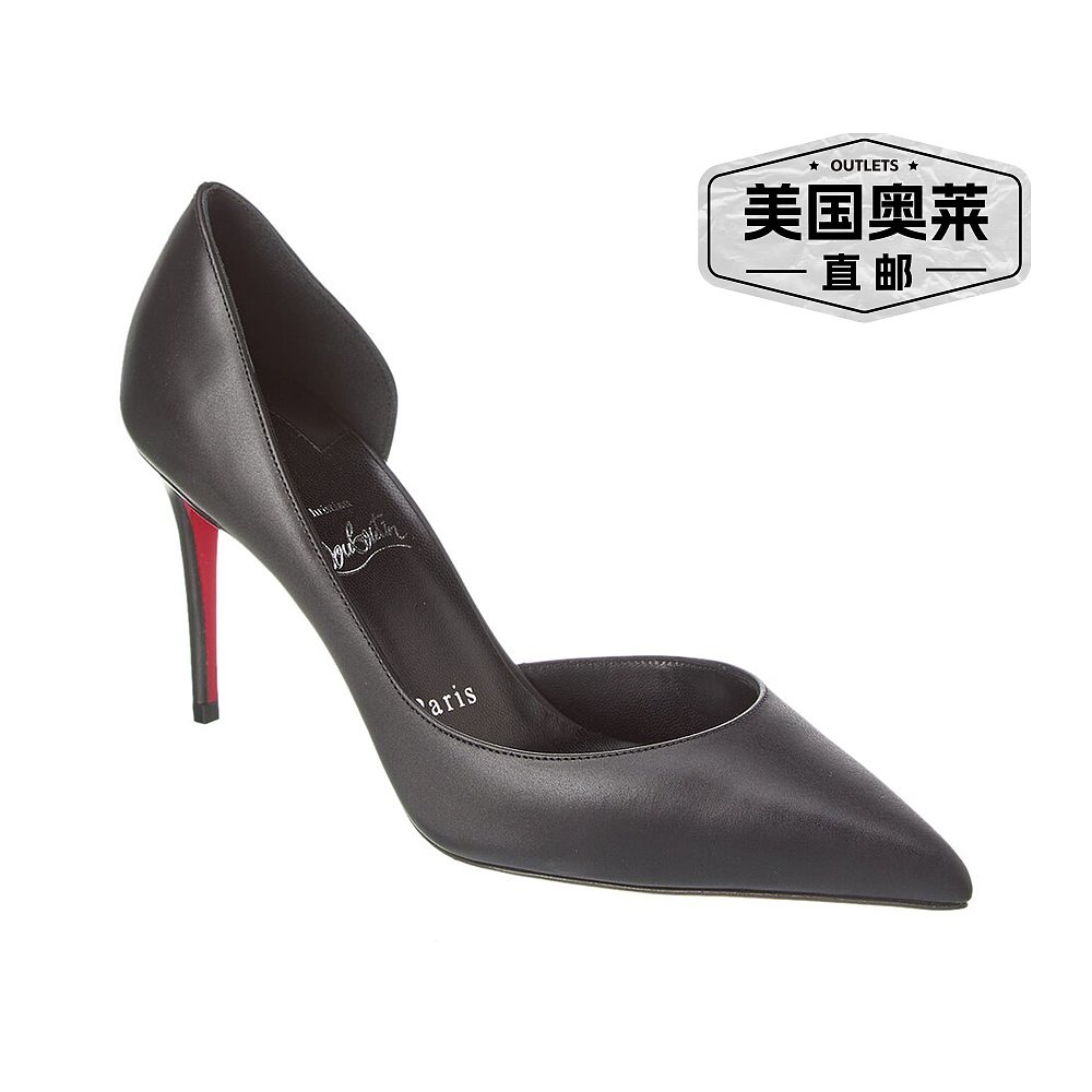 Christian Louboutin Iriza 85 皮革高跟鞋 - 黑色 【美国奥莱】 - 图0