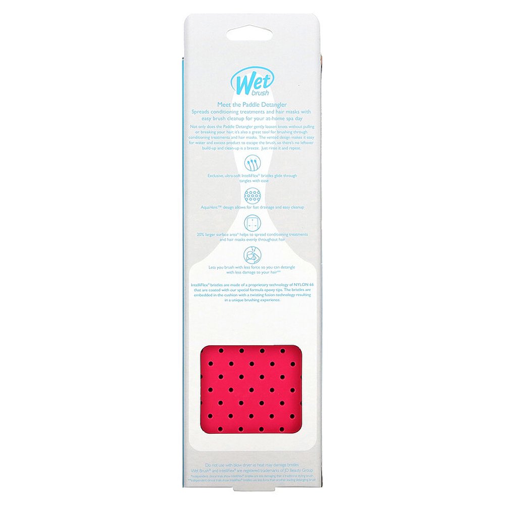 香港直发Wet Brush解结梳粉色宽版鳍状便携实用不扯发不挑发质 - 图2