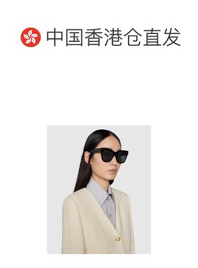 自营Gucci 黑色猫眼造型镜框太阳镜 691297J07401012古驰