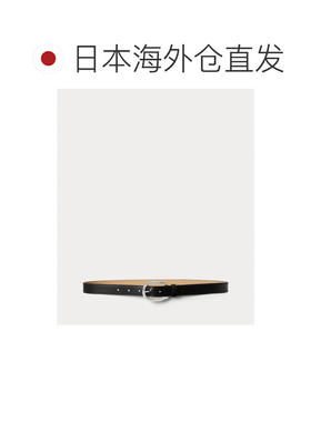 日本直邮拉夫劳伦 Polo Ralph Lauren 皮革搭扣腰带皮带 黑色