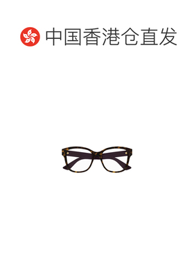 香港直邮GUCCI 女士眼镜 GG1340O008 SS2025 褐色 几何框平光镜