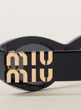 香港直邮MIU MIU缪缪金属logo女士太阳镜SMU11W