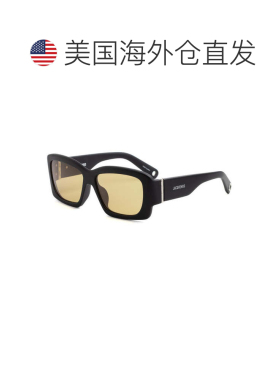 自营Jacquemus Sunglasses Square Full Rim, Shiny Black Frame