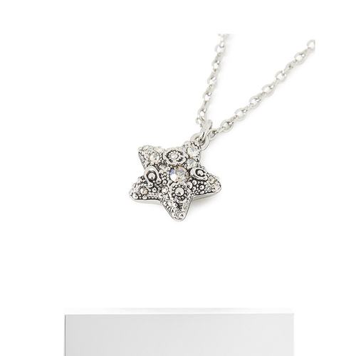 1h可退 COACH 女士项链 541361RHO111 AW2025 银色 项链耳环套 - 图3