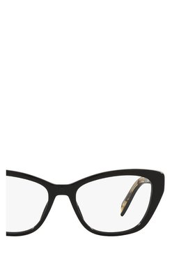 潮奢 Prada 普拉达 女士 黑色徽标平光镜 19WVVISTA1