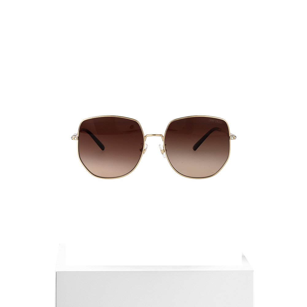 1h可退 JIMMY CHOO 女士太阳镜 0JC4006BD300613 SS2025 棕色 - 图3