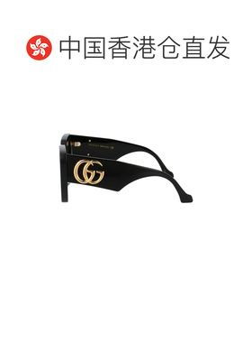 自营GUCCI 女士眼镜 GG0956S003 CO 灰色 黑色大框太阳镜