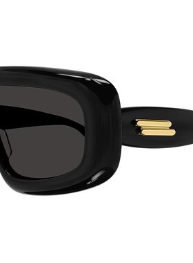 BOTTEGA VENETA 男士太阳镜 BV1281S001 CO 黑色 徽标太阳镜