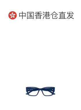 香港直邮BALENCIAGA 男士眼镜 BB0371O003 AW2024 蓝色 矩形框平