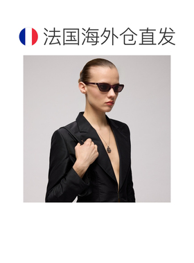自营欧洲直邮GUCCI古驰 女士酒红色醋酸纤维GG几何太阳镜