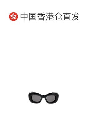香港直邮LOEWE 男士太阳镜 LW40117I01A SS2024 黑色 蝴蝶形太阳