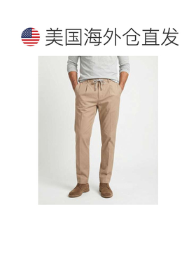 自营Peserico Cotton Casual Men's Pants - beige 美国奥莱直发