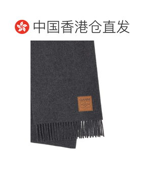 香港直邮GANNI 女士围巾 A6932921 AW2025 灰色 【付后1h可退】