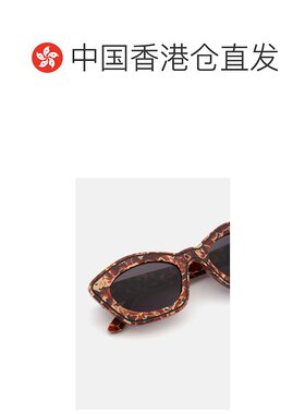 香港直邮Marni 几何太阳镜 KEA ISLAND LAVA配饰