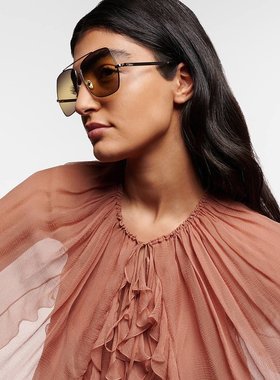 潮奢 Chloe 蔻依 女士 Aly 方框太阳眼镜 000767