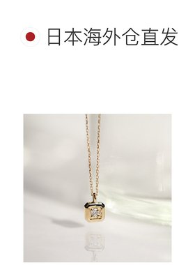 1h可退 日本直邮cui-cuiK10YG黄金方形钻石项链782694cuicui
