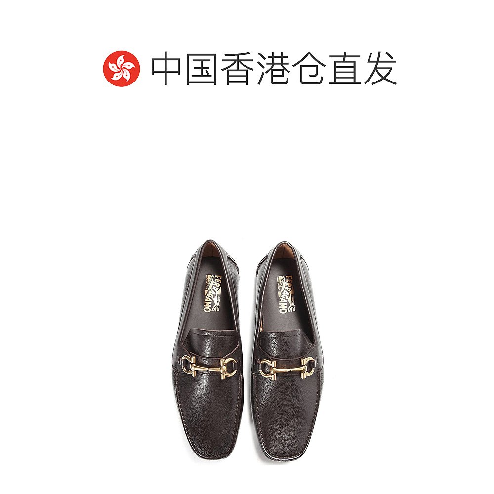 香港直邮SALVATORE FERRAGAMO 男深棕色男士乐福鞋 0582754 - 图1