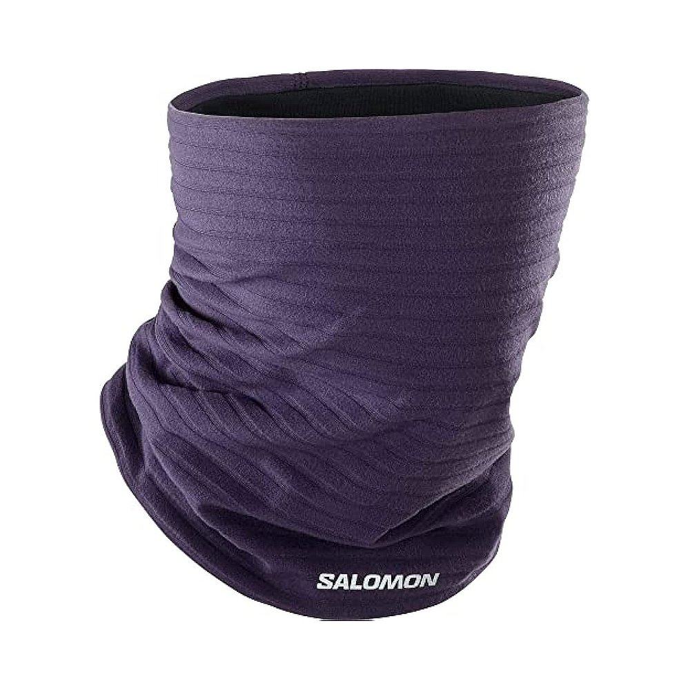 【日本直邮】SALOMON萨洛蒙 围脖 茄子紫色LC2122400羊毛户外保暖 - 图0