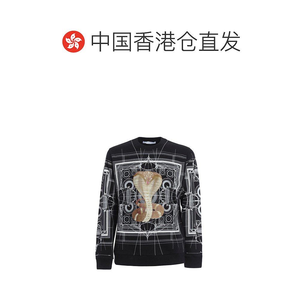 香港直邮givenchy男士黑色印花卫衣 天猫国际全球探物卫衣