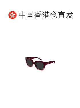 1h可退 香港直邮GUCCI 女士眼镜 GG2102S003 CO 紫色 几何太阳镜