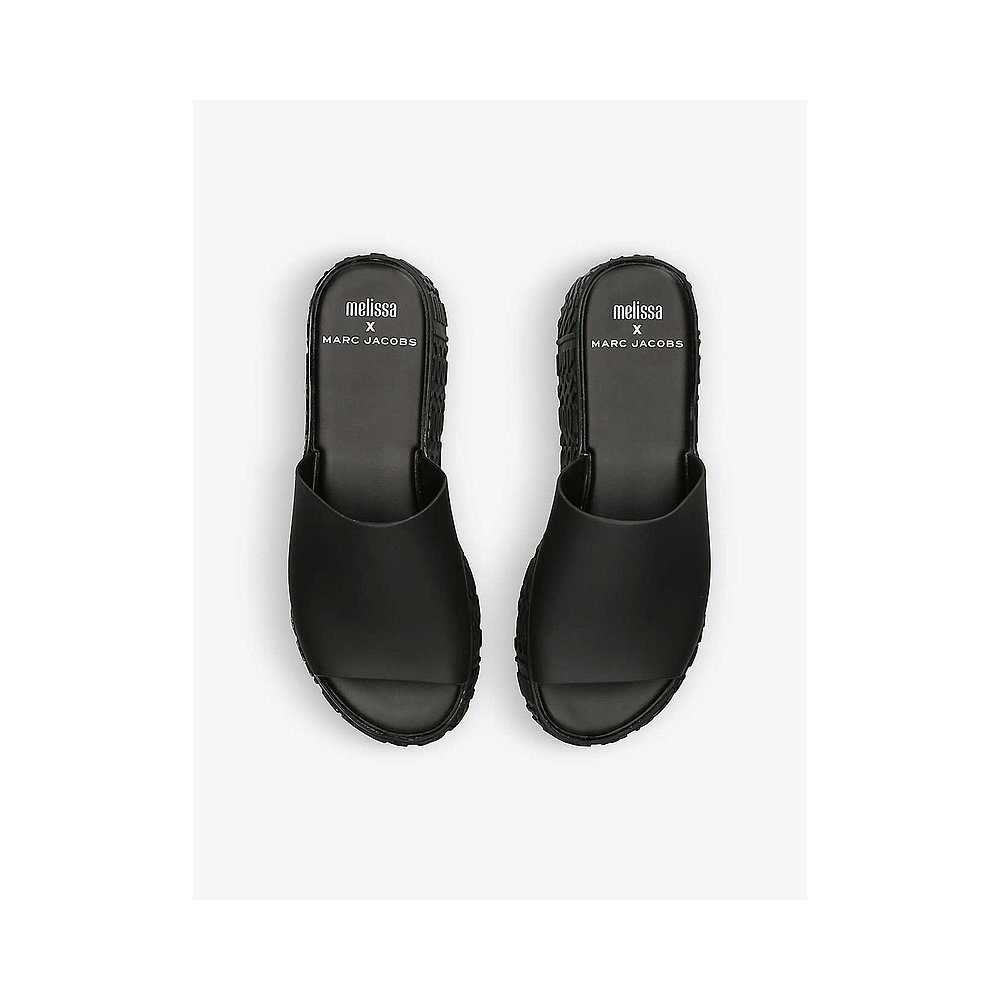 香港直邮潮奢 Melissa 女士 x Marc Jacobs Becky 厚底 PVC 拖鞋 - 图0