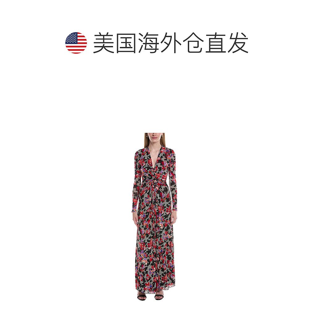 自营Diane von Furstenberg Kassia Maxi Dress - red 美国奥莱直 - 图1