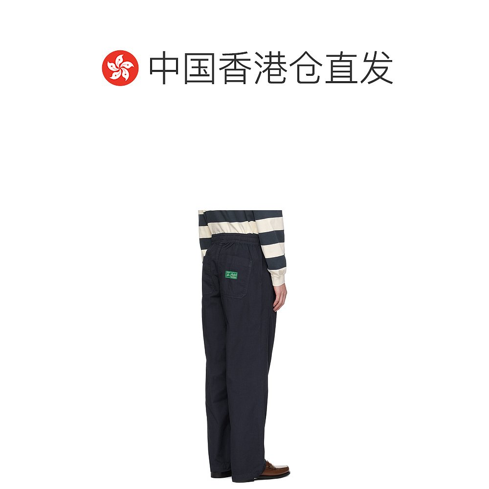 香港直邮潮奢 Palmes男士海军蓝 Lucien长裤 P60001-图1