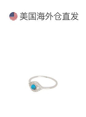 自营 Adornia Evil Eye 戒指 .925 纯银 - 蓝色 美国奥莱直发配饰