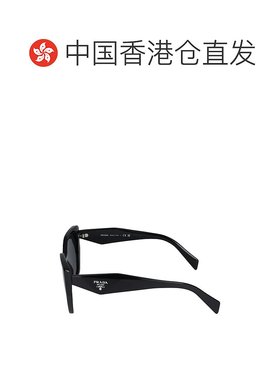 香港直邮PRADA 女士太阳镜 0PR19ZS1AB5S0 SS2025 黑色 Sunglasse