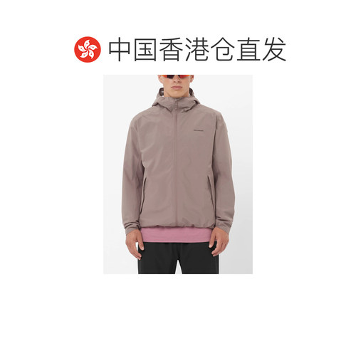 香港直邮SALOMON 男士户外冲锋衣 LC2741400IRON SS2026 米白色 - 图1
