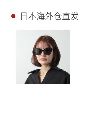 日本直邮圣罗兰 SAINT LAURENT 太阳镜 SL 456 狐狸型 001 黑色