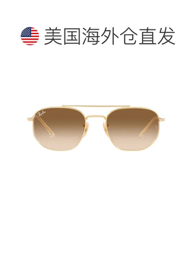 自营ray-banRay Ban Brown Gradient Irregular Unisex Sunglasse