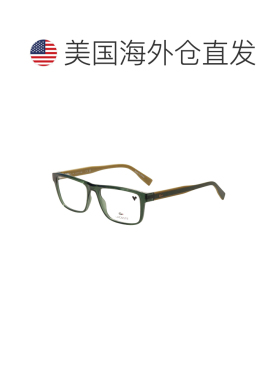 自营Lacoste Men's 56mm Khaki Green Opticals - khaki green 美
