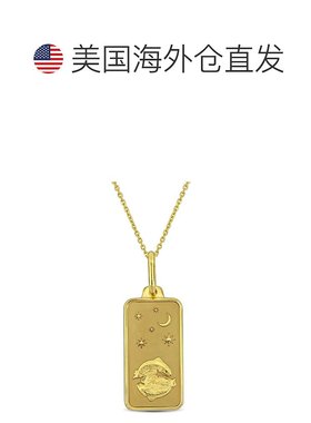 自营 10k 金 Mimi & Max 双鱼座星座项链 - 黄金 美国奥莱直发